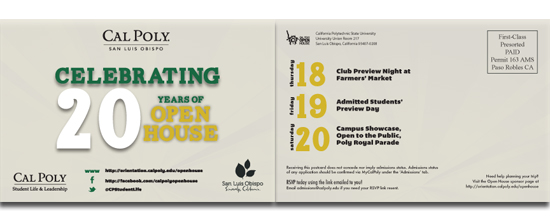 Open House Postcard