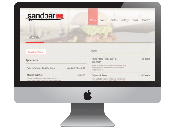 Sandbar Website