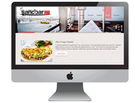 Sandbar Website
